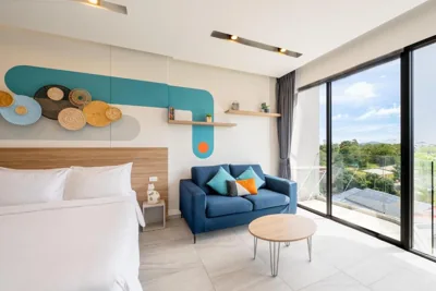 Studio Cool XL + spazio coworking gratuito — HOMA Phuket Town