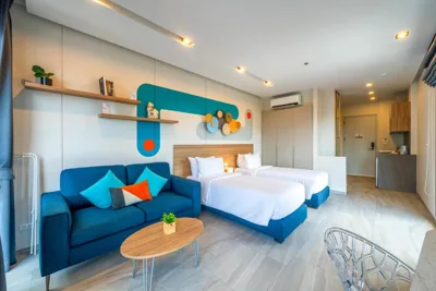 Studio Twin + spazio coworking gratuito — HOMA Phuket Town